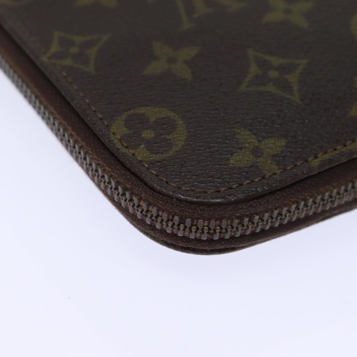 LOUIS VUITTON Monogram Poche Document Briefcase M53400 LV Auth ar11811B