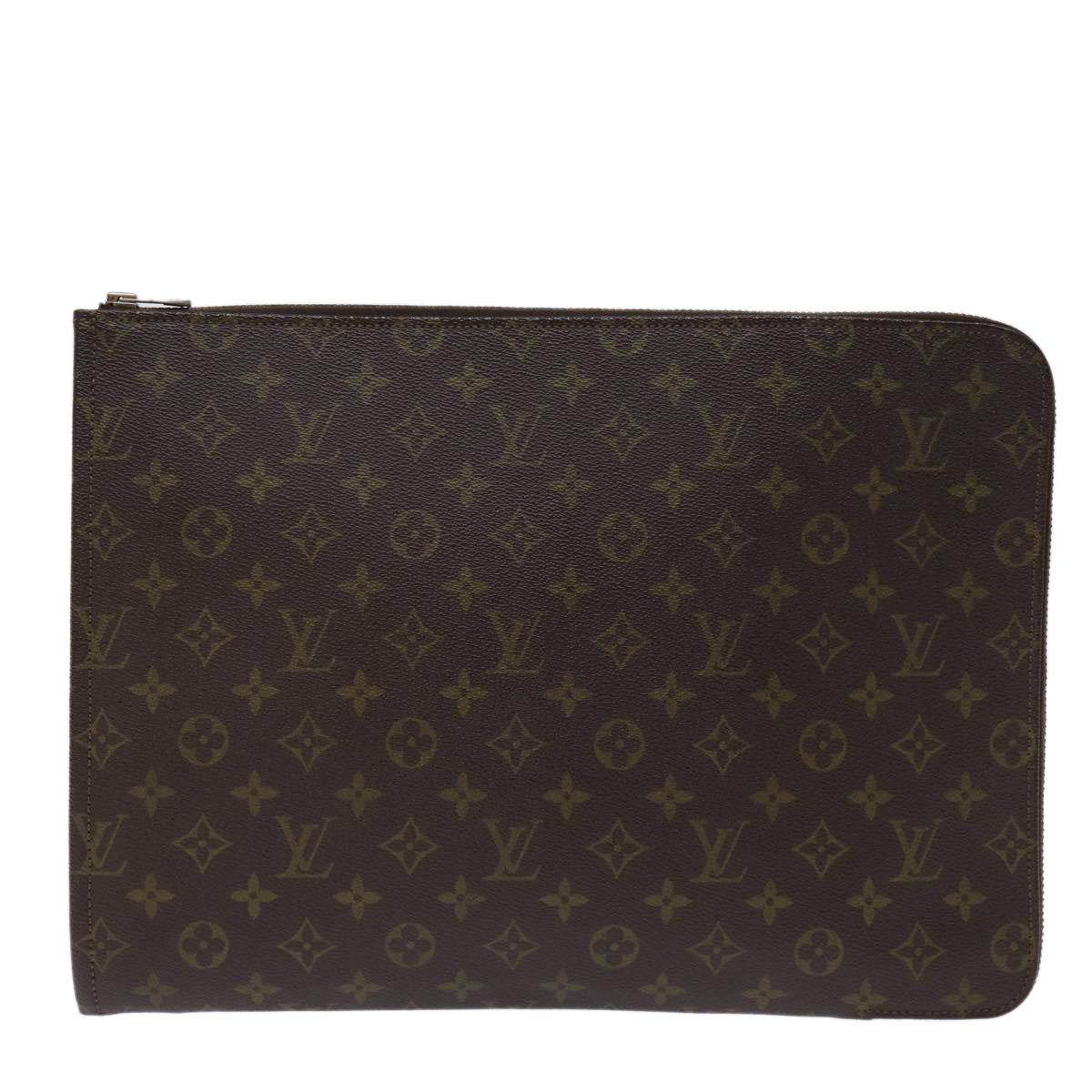 LOUIS VUITTON Monogram Poche Document Briefcase M53400 LV Auth ar11811B