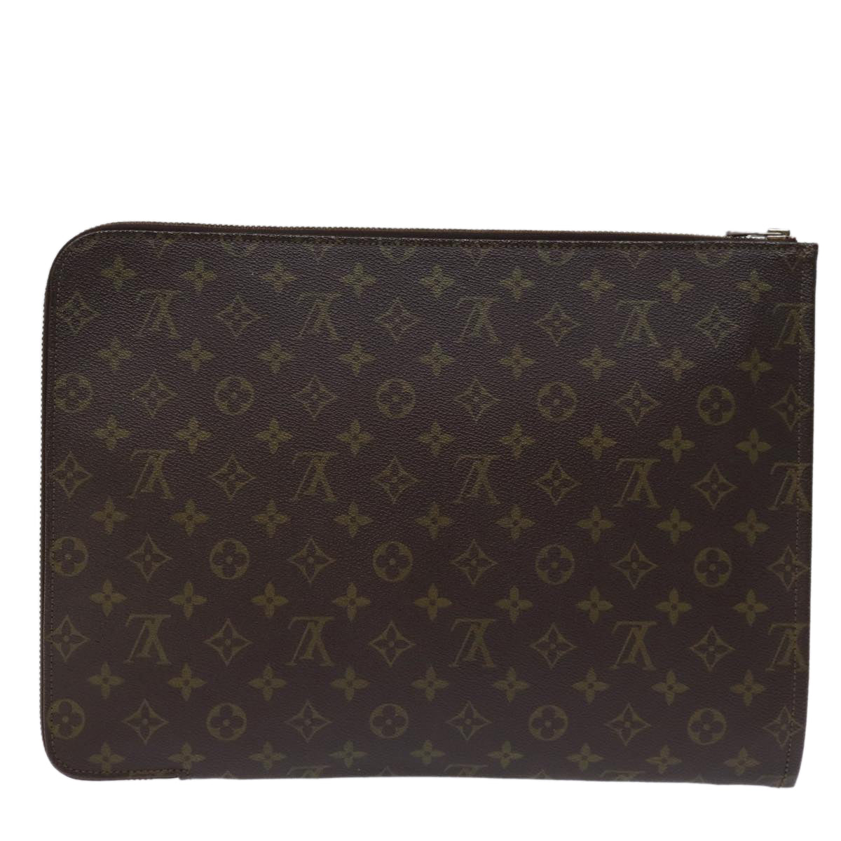 LOUIS VUITTON Monogram Poche Document Briefcase M53400 LV Auth ar11811B