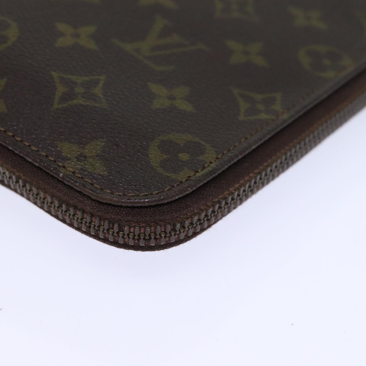 LOUIS VUITTON Monogram Poche Document Briefcase M53400 LV Auth ar11811B