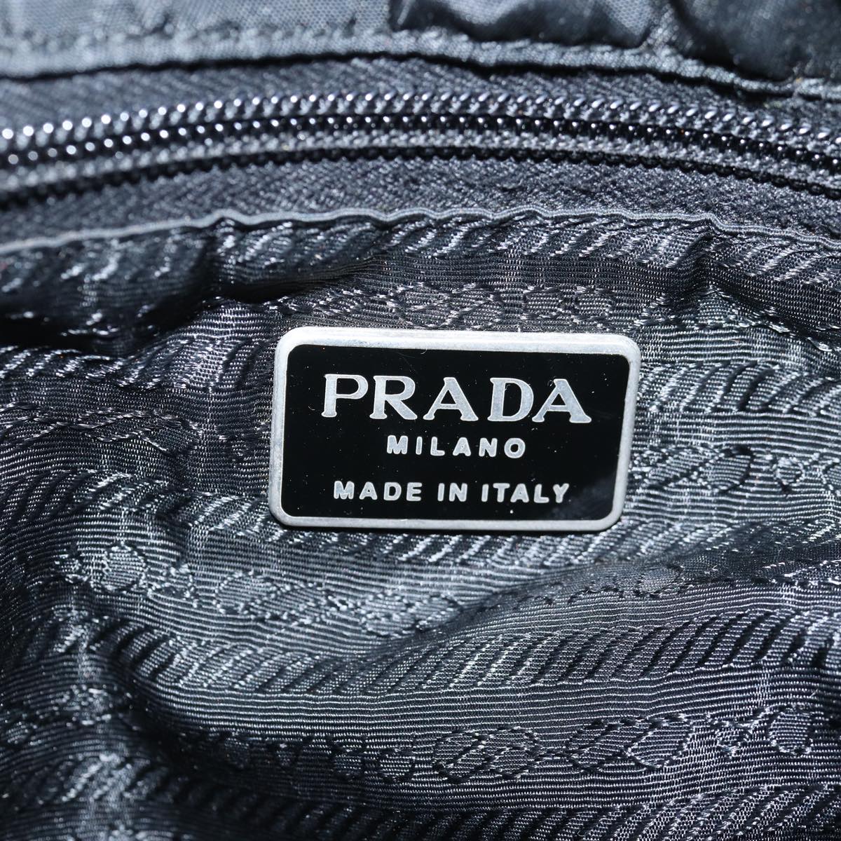 PRADA Backpack Nylon Black Auth ar11820