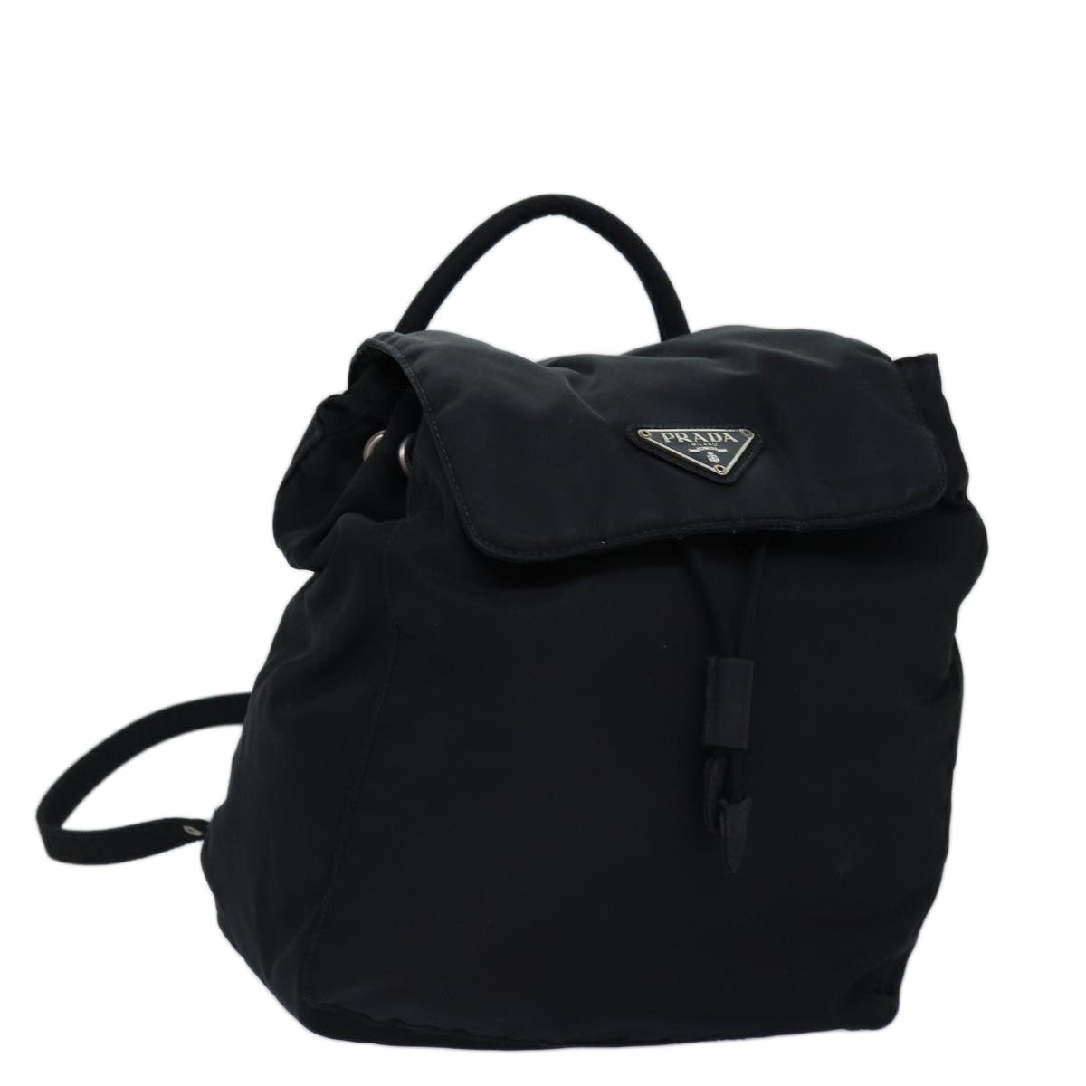 PRADA Backpack Nylon Black Auth ar11820