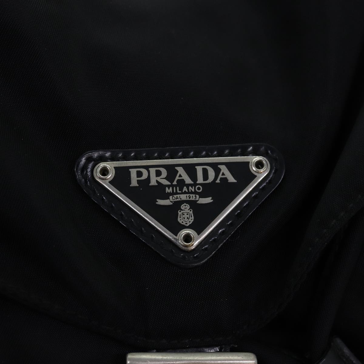 PRADA Backpack Nylon Black Auth ar11823