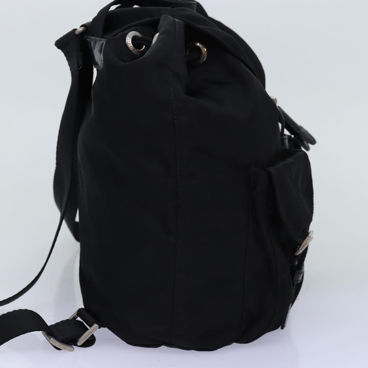 PRADA Backpack Nylon Black Auth ar11823