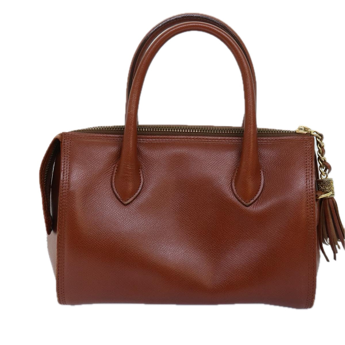 VALENTINO Hand Bag Leather 2way Brown Auth ar11827