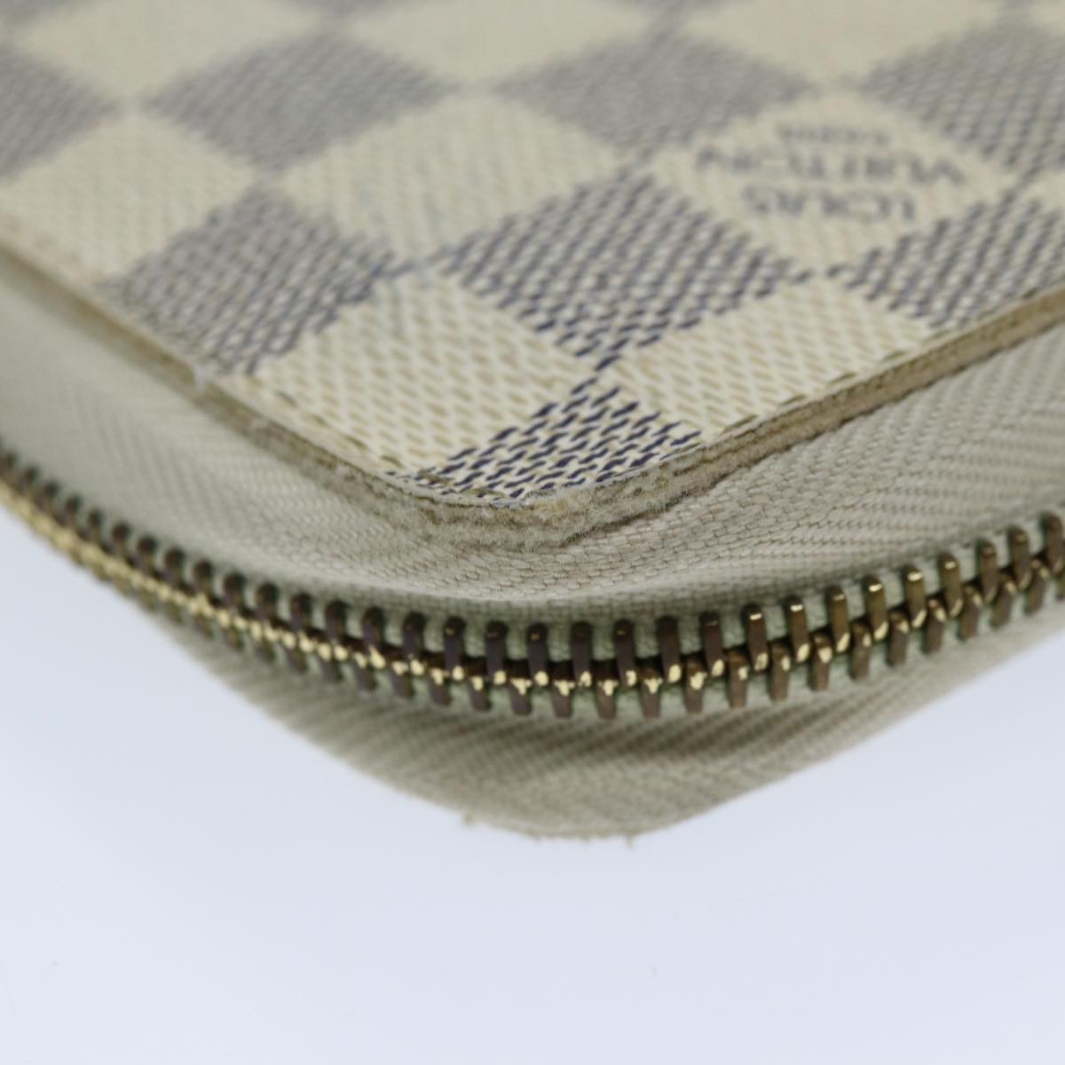 LOUIS VUITTON Damier Azur Zippy Organizer Long Wallet N60012 LV Auth ar11838