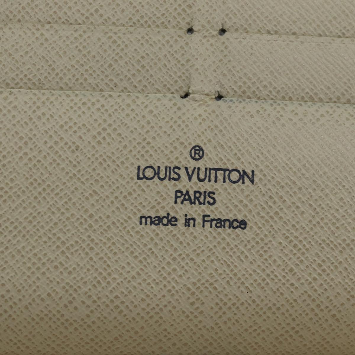 LOUIS VUITTON Damier Azur Zippy Organizer Long Wallet N60012 LV Auth ar11838