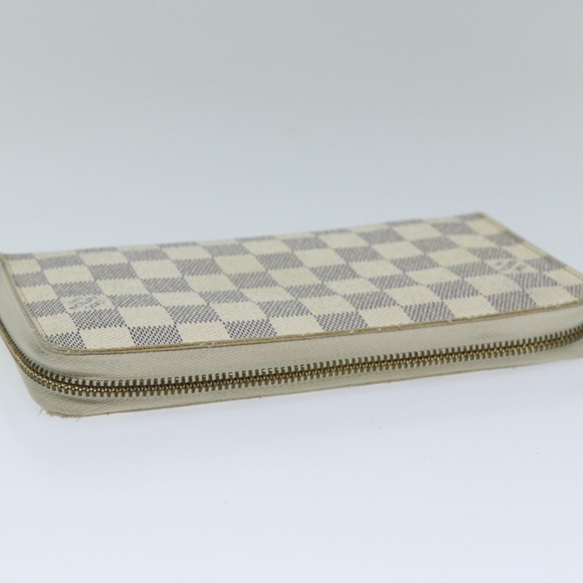 LOUIS VUITTON Damier Azur Zippy Organizer Long Wallet N60012 LV Auth ar11838