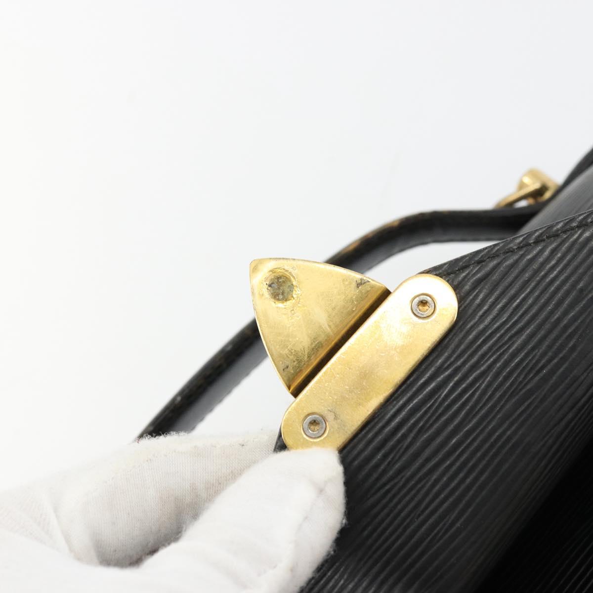 LOUIS VUITTON Epi Monceau 28 Hand Bag Black M52122 LV Auth ar11841