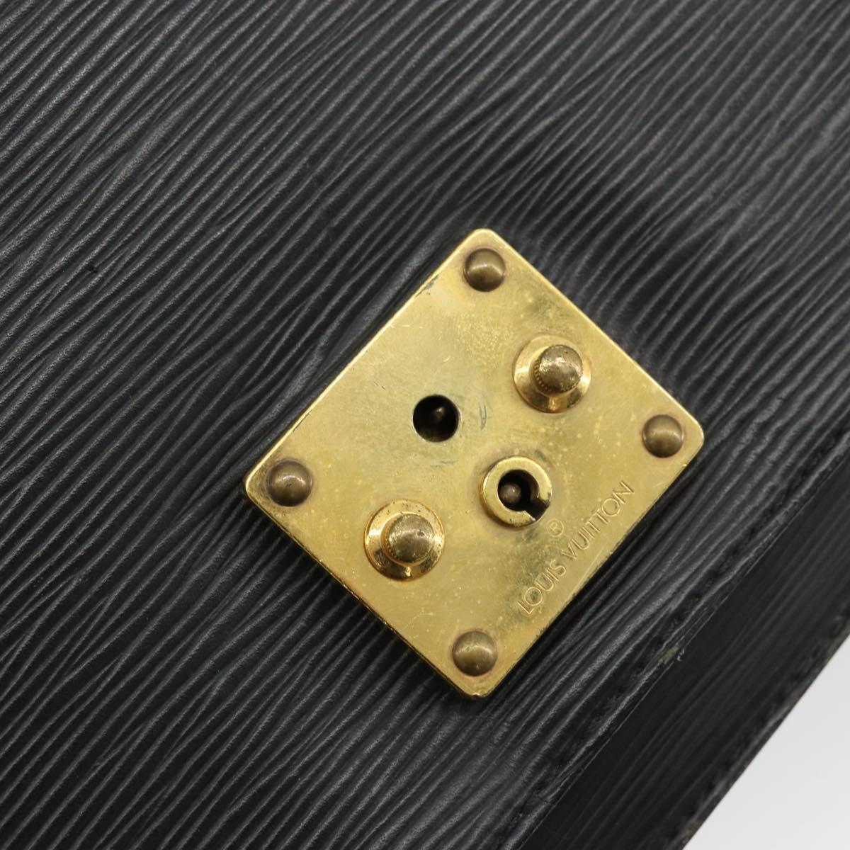 LOUIS VUITTON Epi Monceau 28 Hand Bag Black M52122 LV Auth ar11841