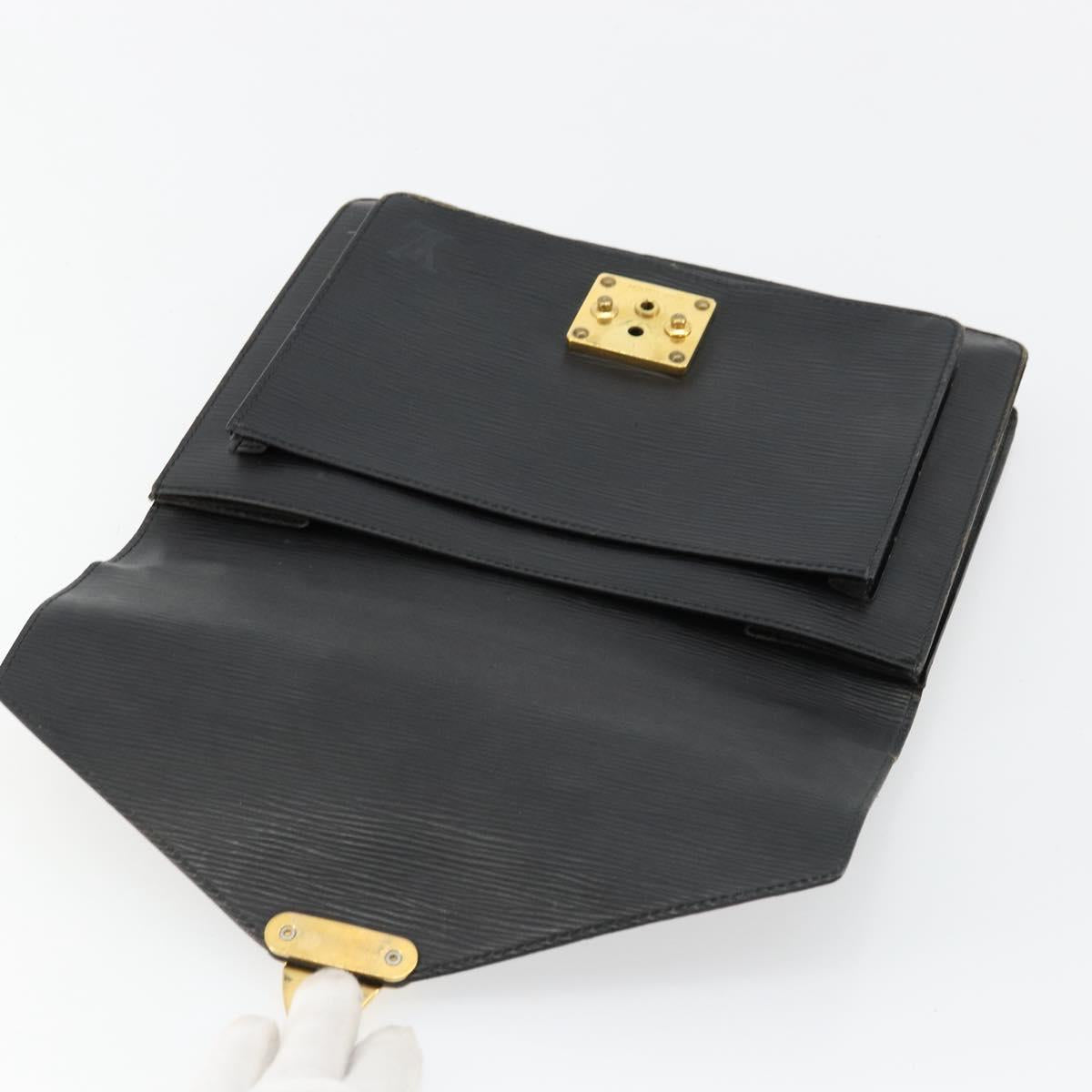 LOUIS VUITTON Epi Monceau 28 Hand Bag Black M52122 LV Auth ar11841