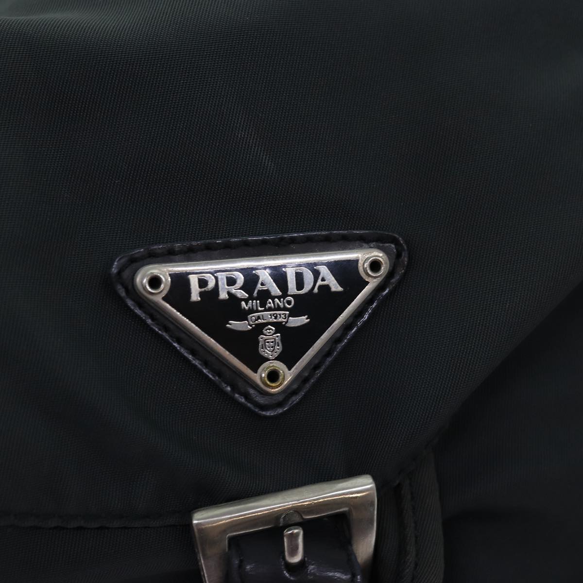 PRADA Backpack Nylon Green Auth ar11863