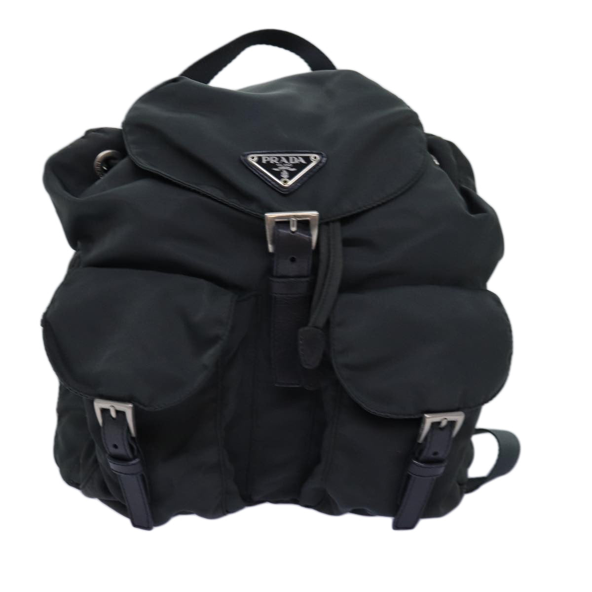 PRADA Backpack Nylon Green Auth ar11863