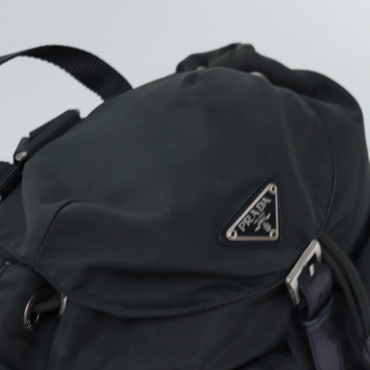 PRADA Backpack Nylon Green Auth ar11863