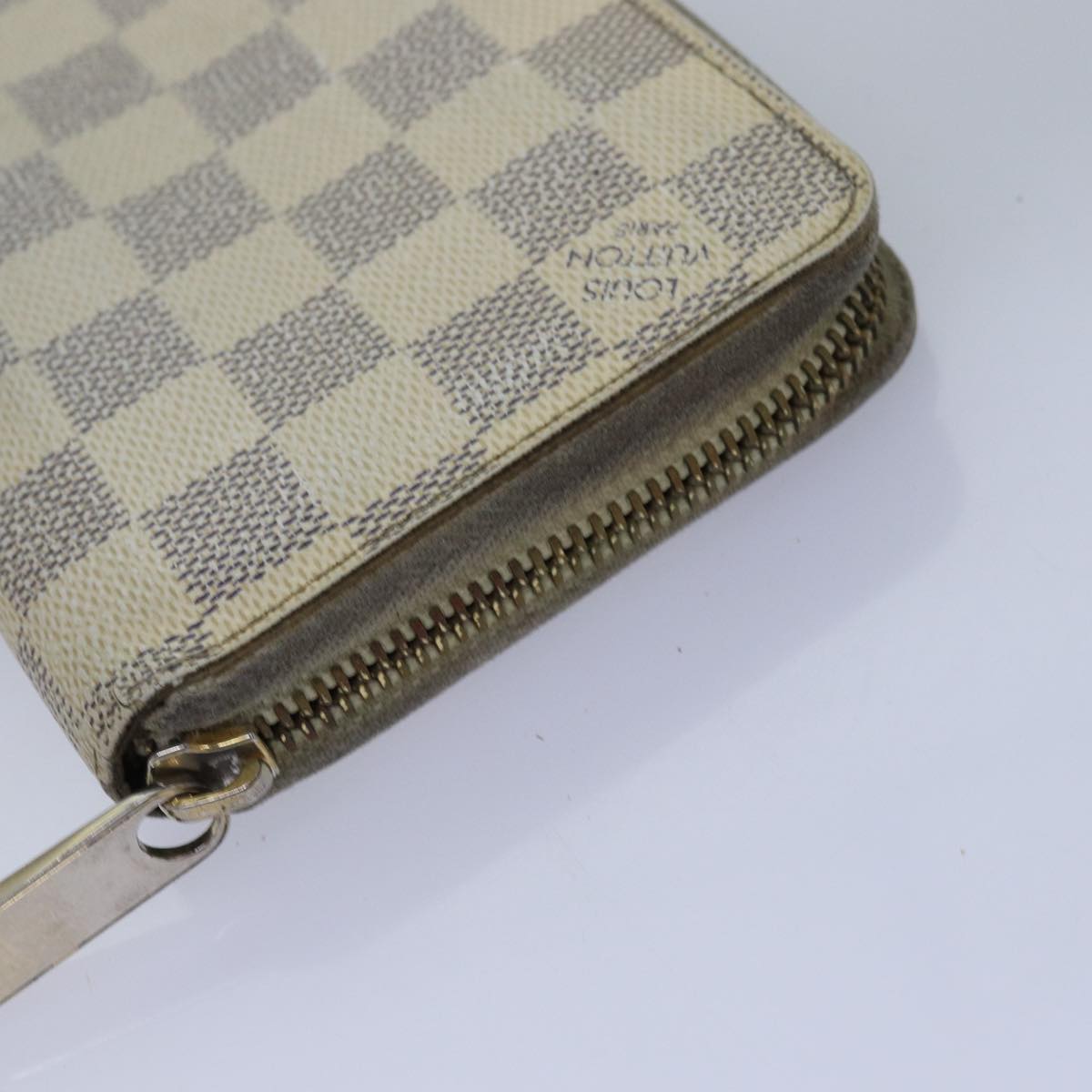 LOUIS VUITTON Damier Azur Coin Purse Wallet 4Set LV Auth ar11891