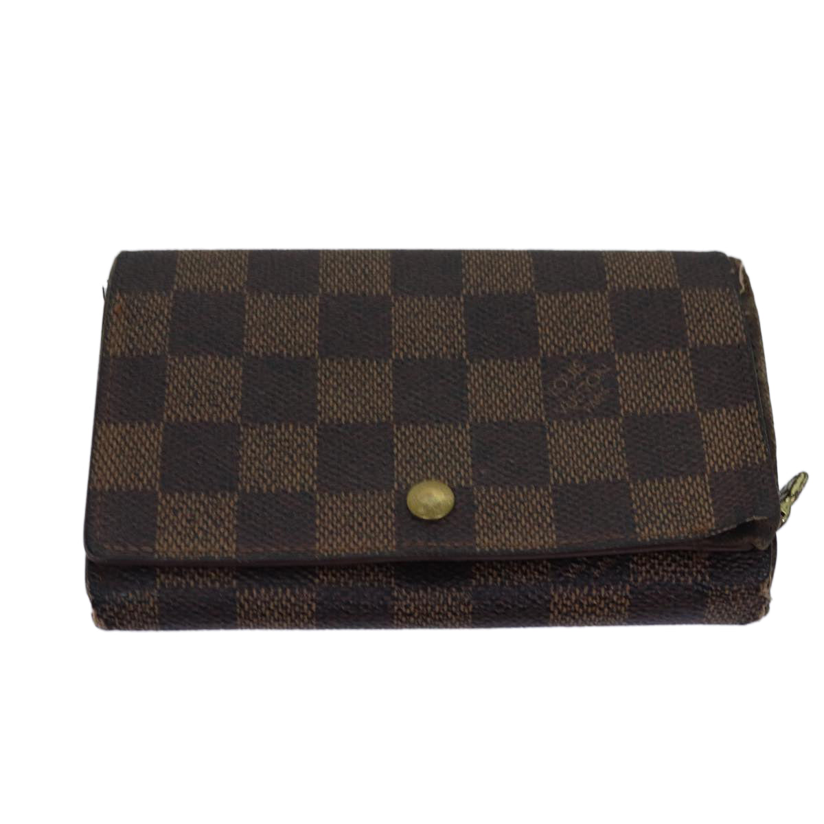 LOUIS VUITTON Monogram Damier Ebene Wallet 8Set LV Auth ar11896