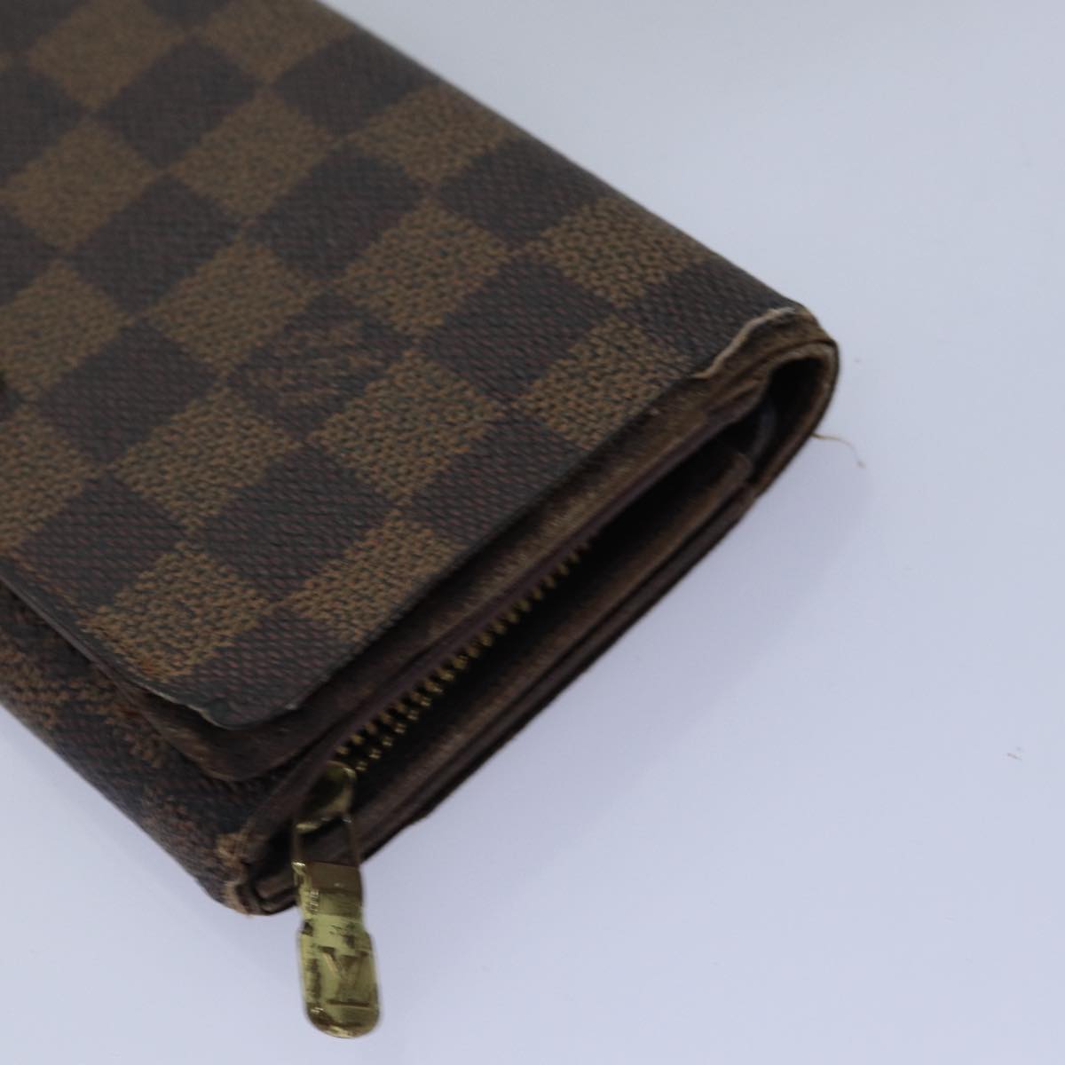 LOUIS VUITTON Monogram Damier Ebene Wallet 8Set LV Auth ar11896