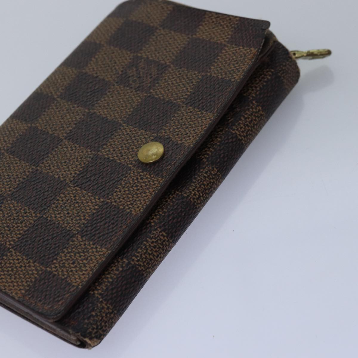 LOUIS VUITTON Monogram Damier Ebene Wallet 8Set LV Auth ar11896