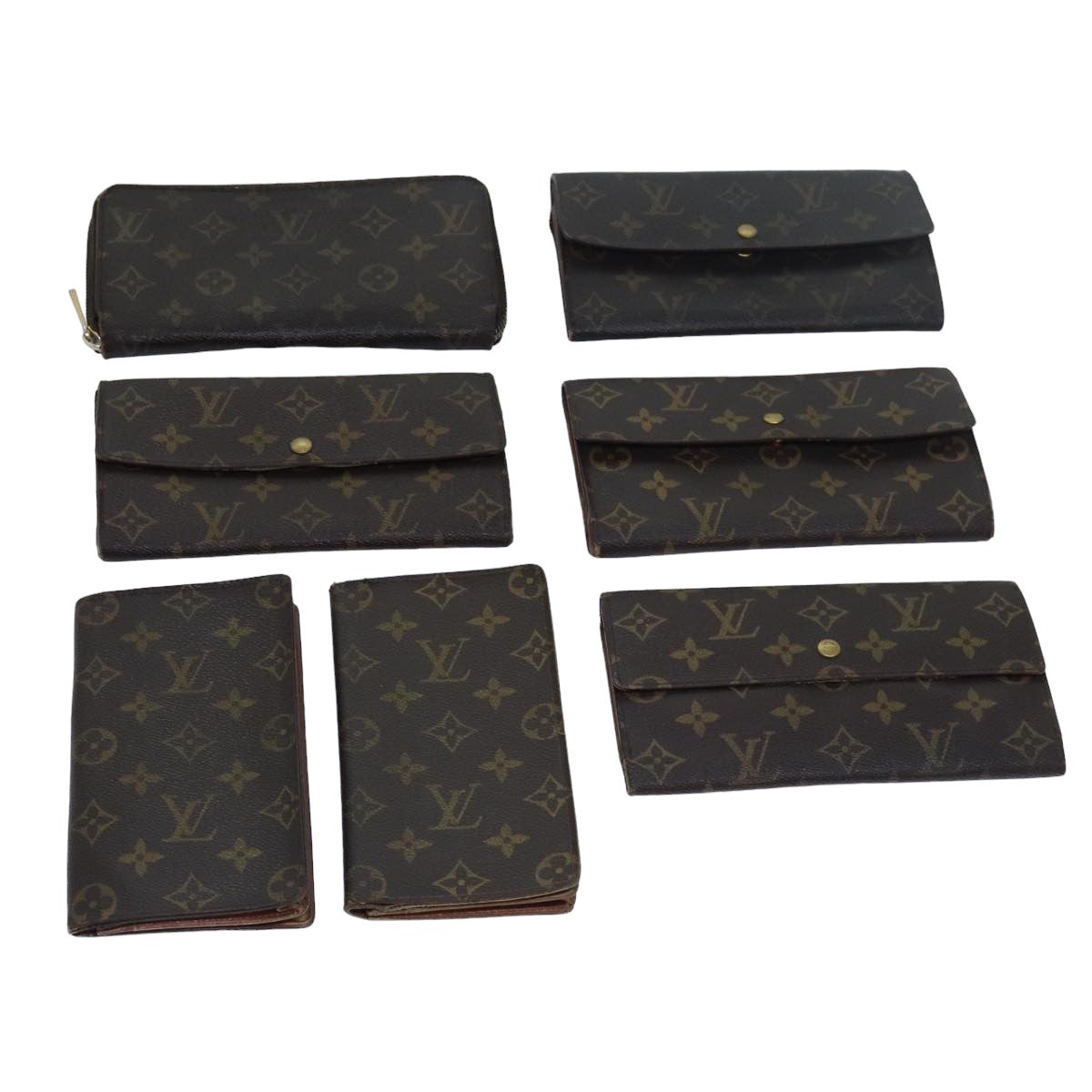 LOUIS VUITTON Monogram Wallet 7Set LV Auth ar11897