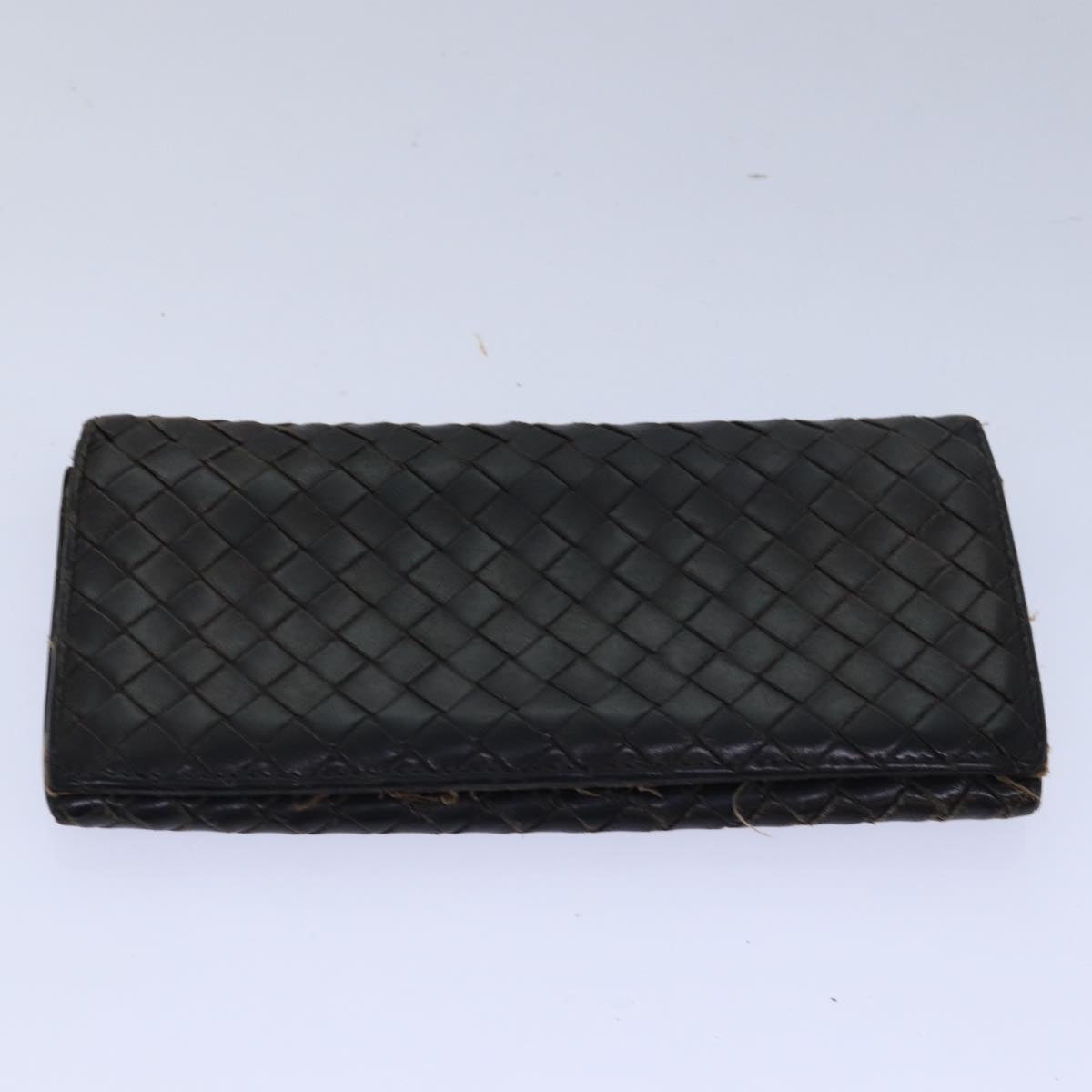 BOTTEGA VENETA INTRECCIATO Wallet Leather 5Set Black Red beige Auth ar11901