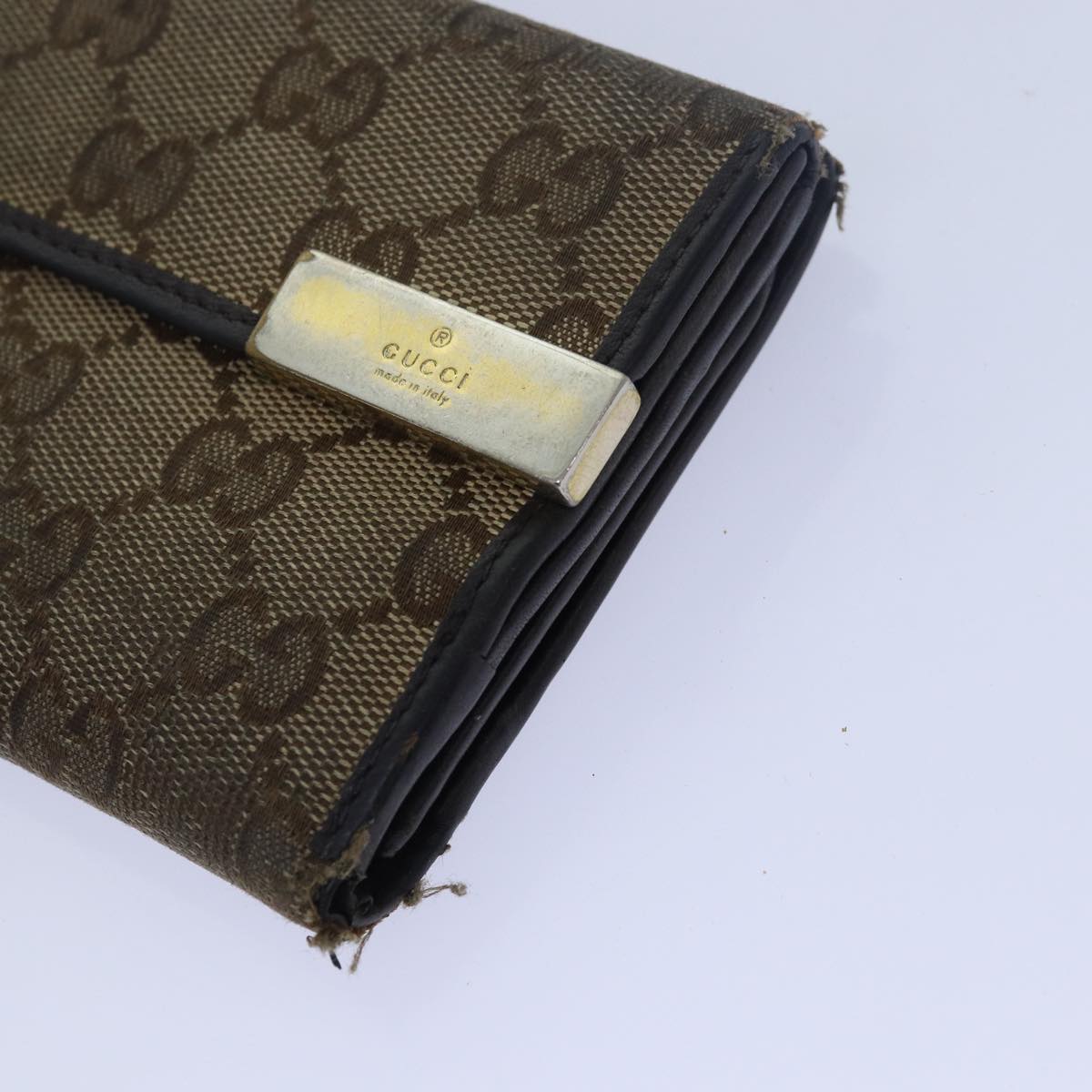 Christian Dior Gucci GG Canvas Belt Wallet 7Set Beige Black Auth ar11909