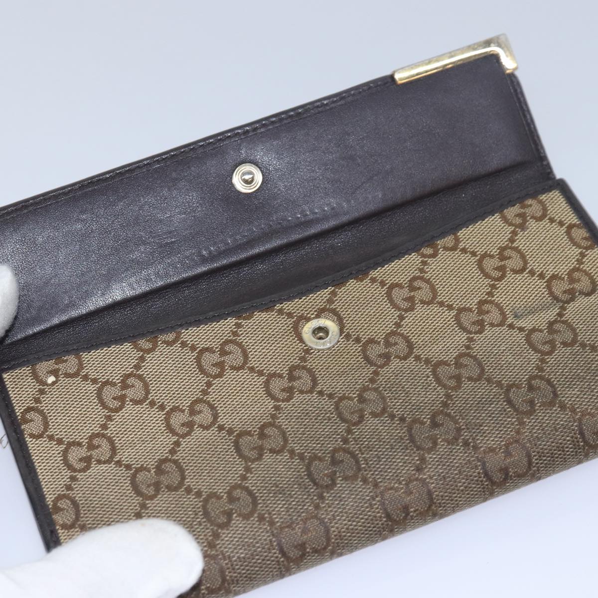 Christian Dior Gucci GG Canvas Belt Wallet 7Set Beige Black Auth ar11909