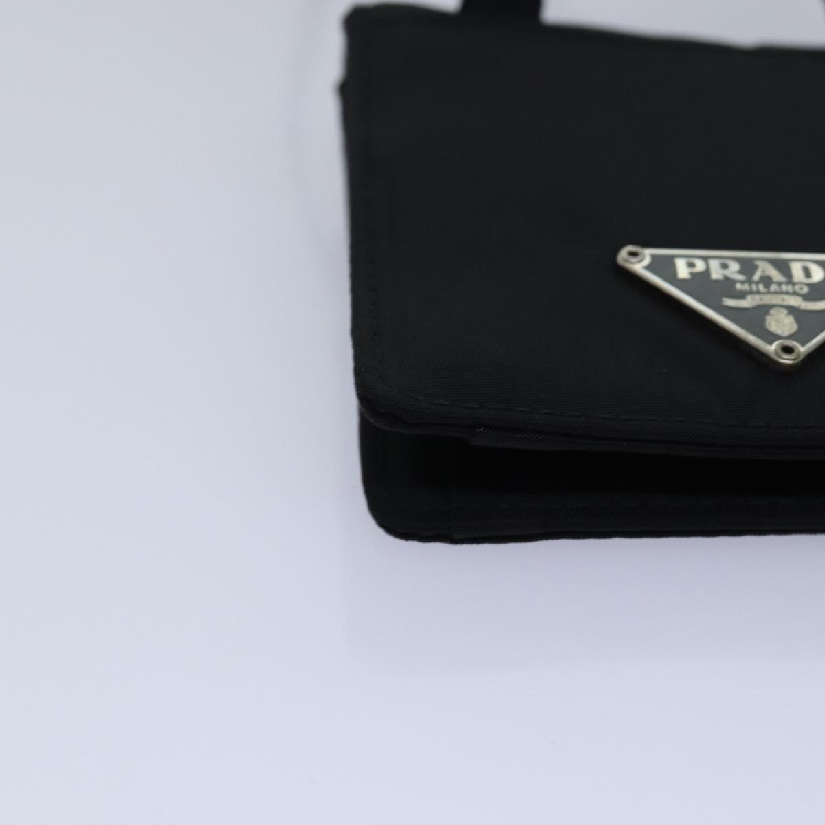 PRADA Coin Purse Nylon Black Auth ar11917B