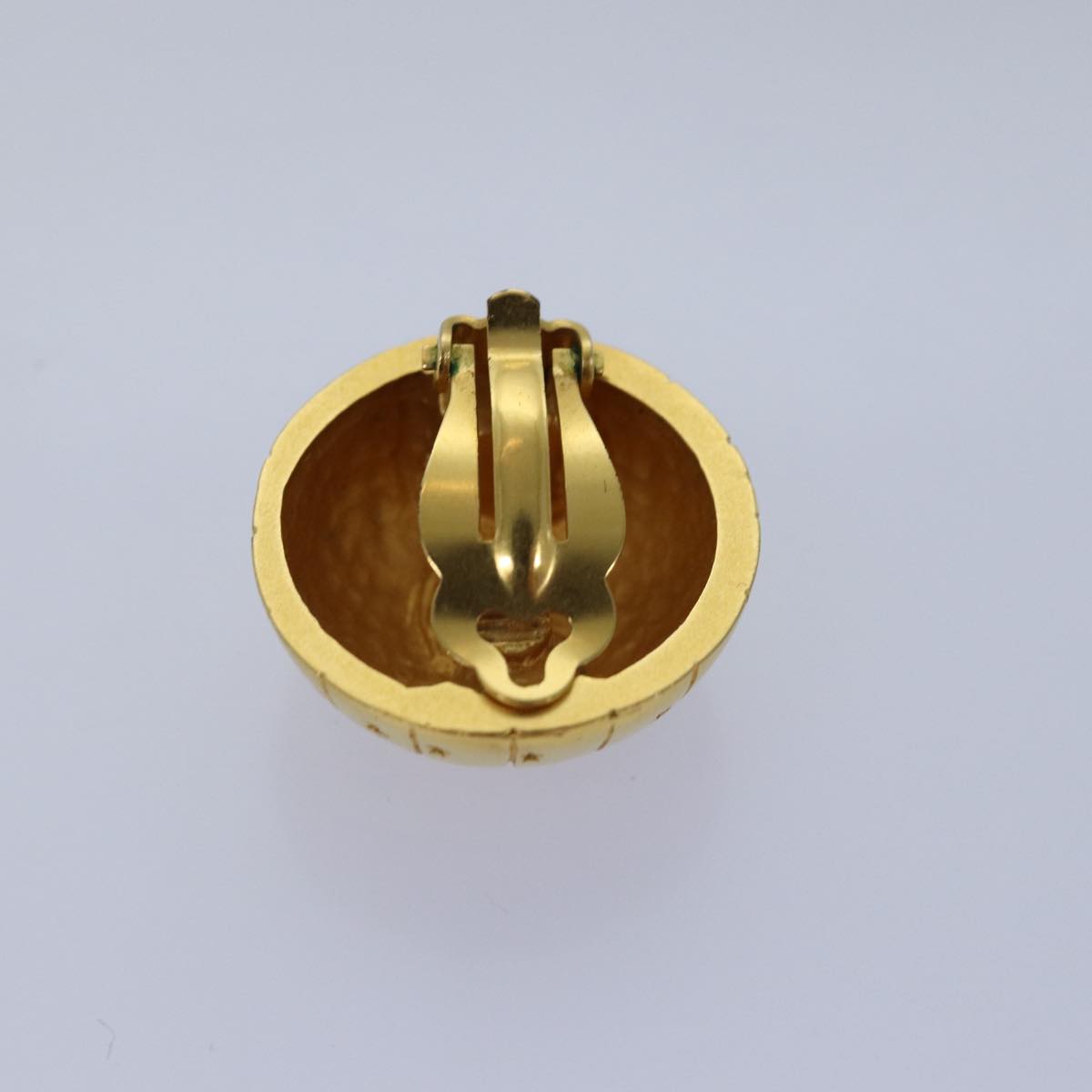 HERMES Earring Gold Auth ar11957B