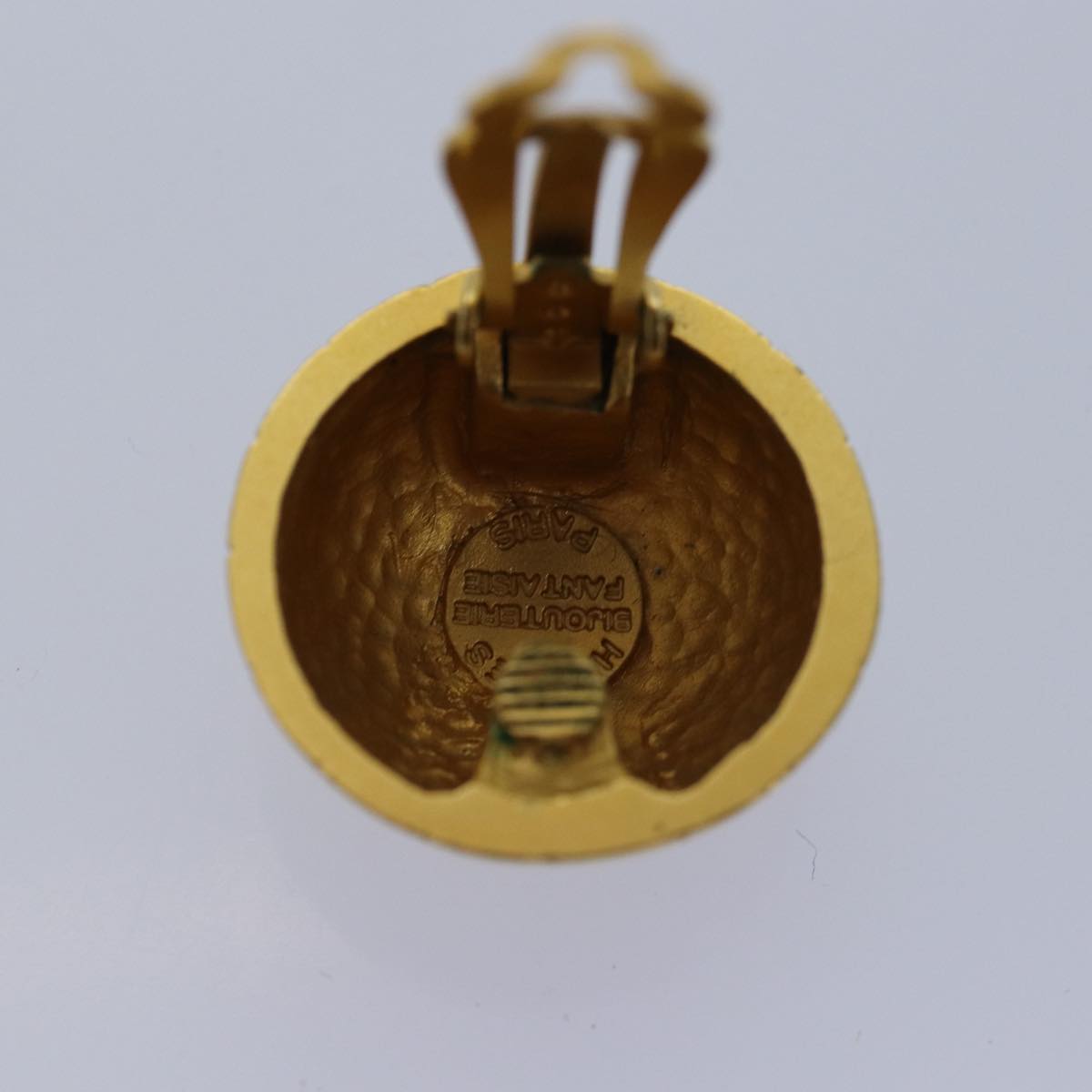 HERMES Earring Gold Auth ar11957B