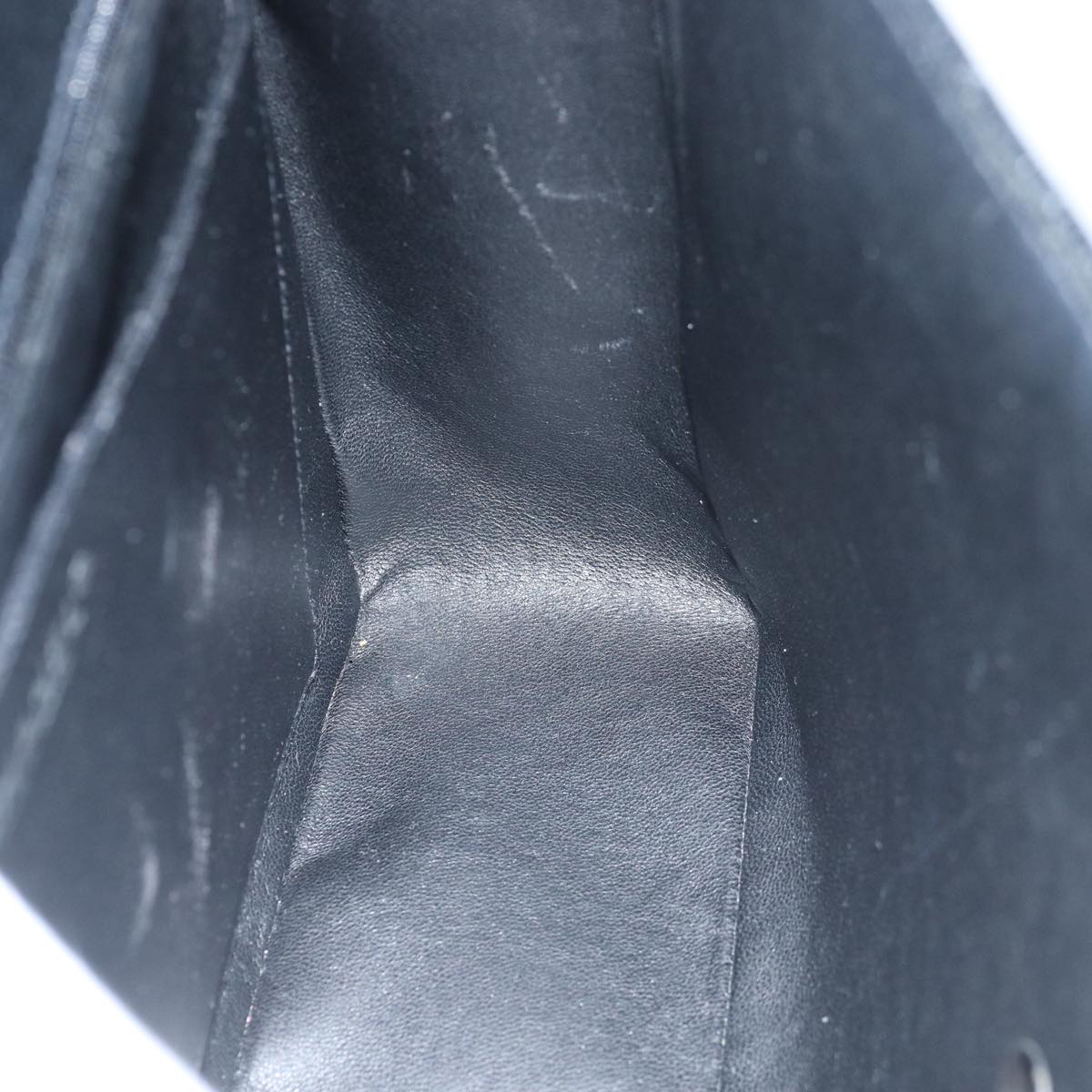 CHANEL Matelasse30 Turn Lock Chain Shoulder Bag Calf Skin Black CC Auth ar11992AV