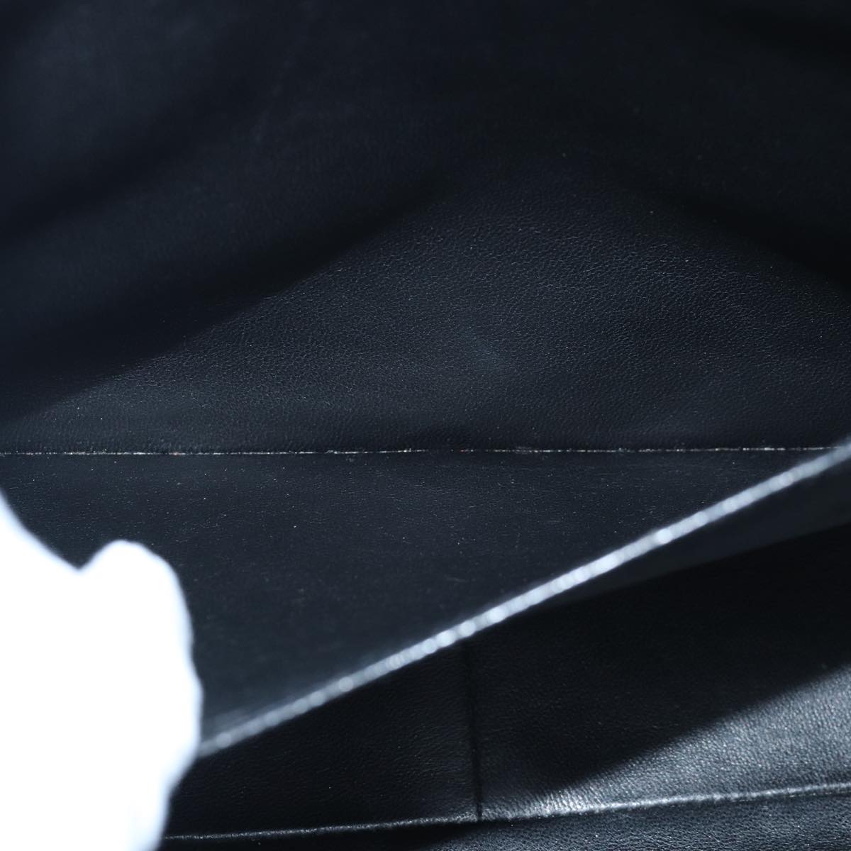 CHANEL Matelasse30 Turn Lock Chain Shoulder Bag Calf Skin Black CC Auth ar11992AV