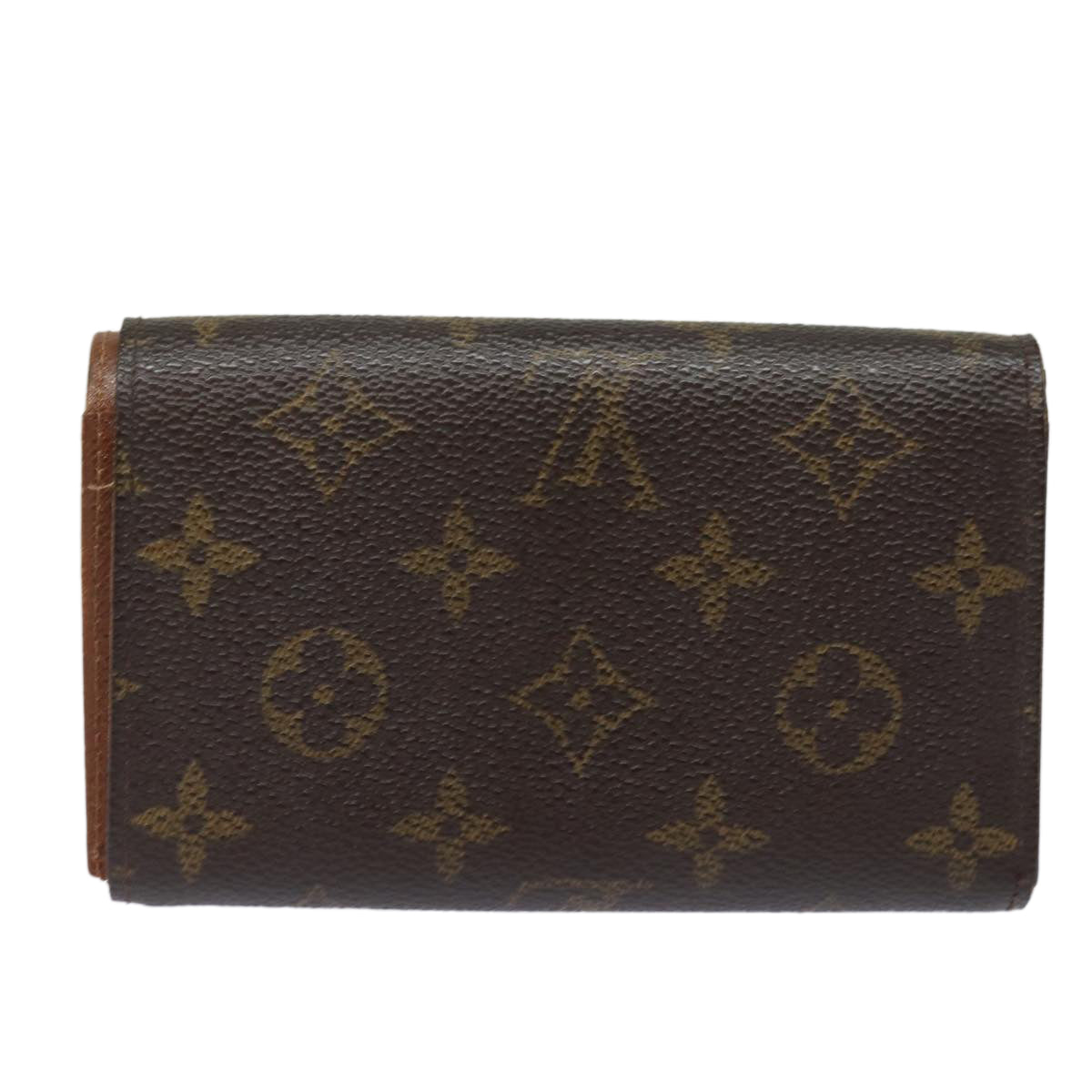 LOUIS VUITTON Monogram Porte Monnaie Billets Tresor Wallet M61730 Auth ar12066