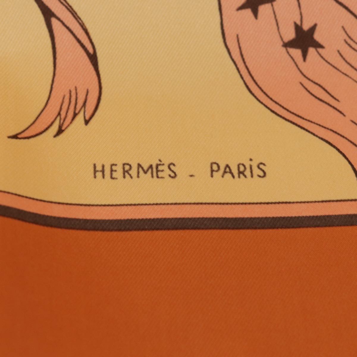 HERMES Carre 90 Scarf HEMISPHARIUM COELI BOREALE Silk Pink Auth ar12075