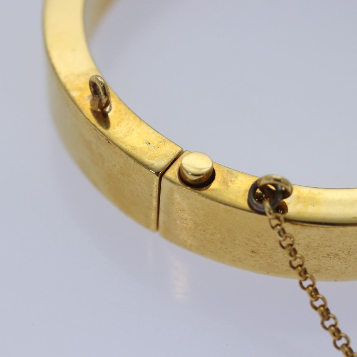 CELINE Bracelet metal Gold Auth ar12232