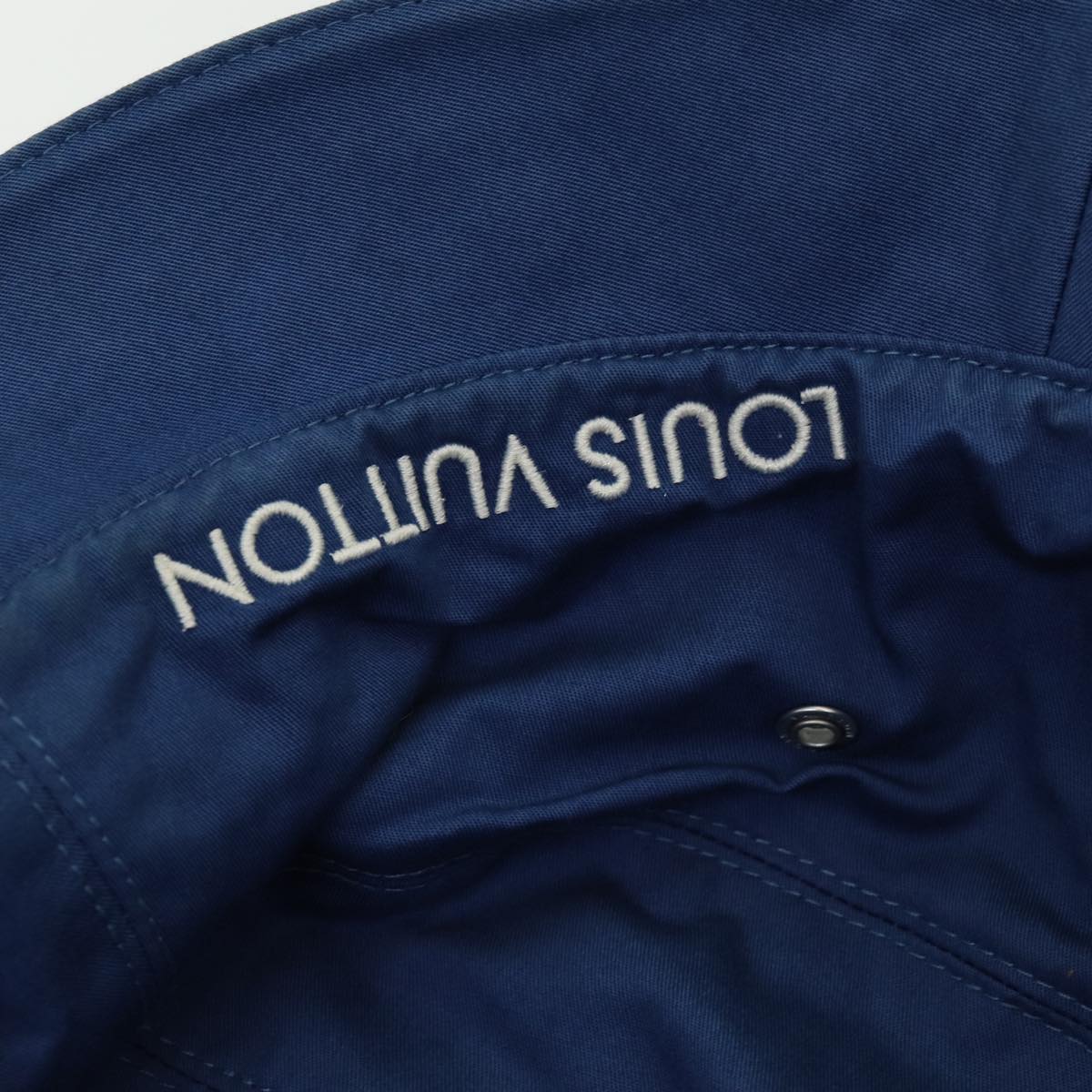 LOUIS VUITTON Monogram Hat Cotton Denim Blue M78772 LV Auth ar12250