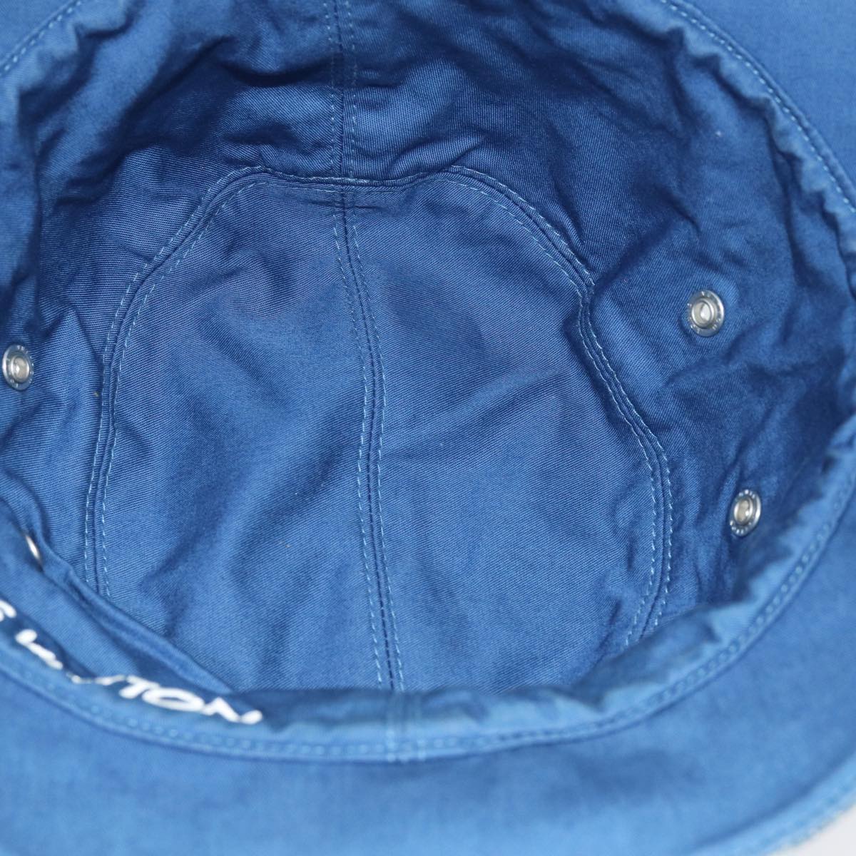LOUIS VUITTON Monogram Hat Cotton Denim Blue M78772 LV Auth ar12250