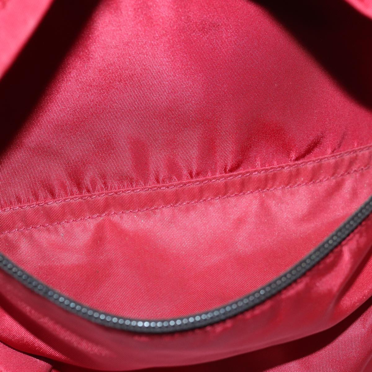 PRADA Backpack Nylon Red Auth ar12280