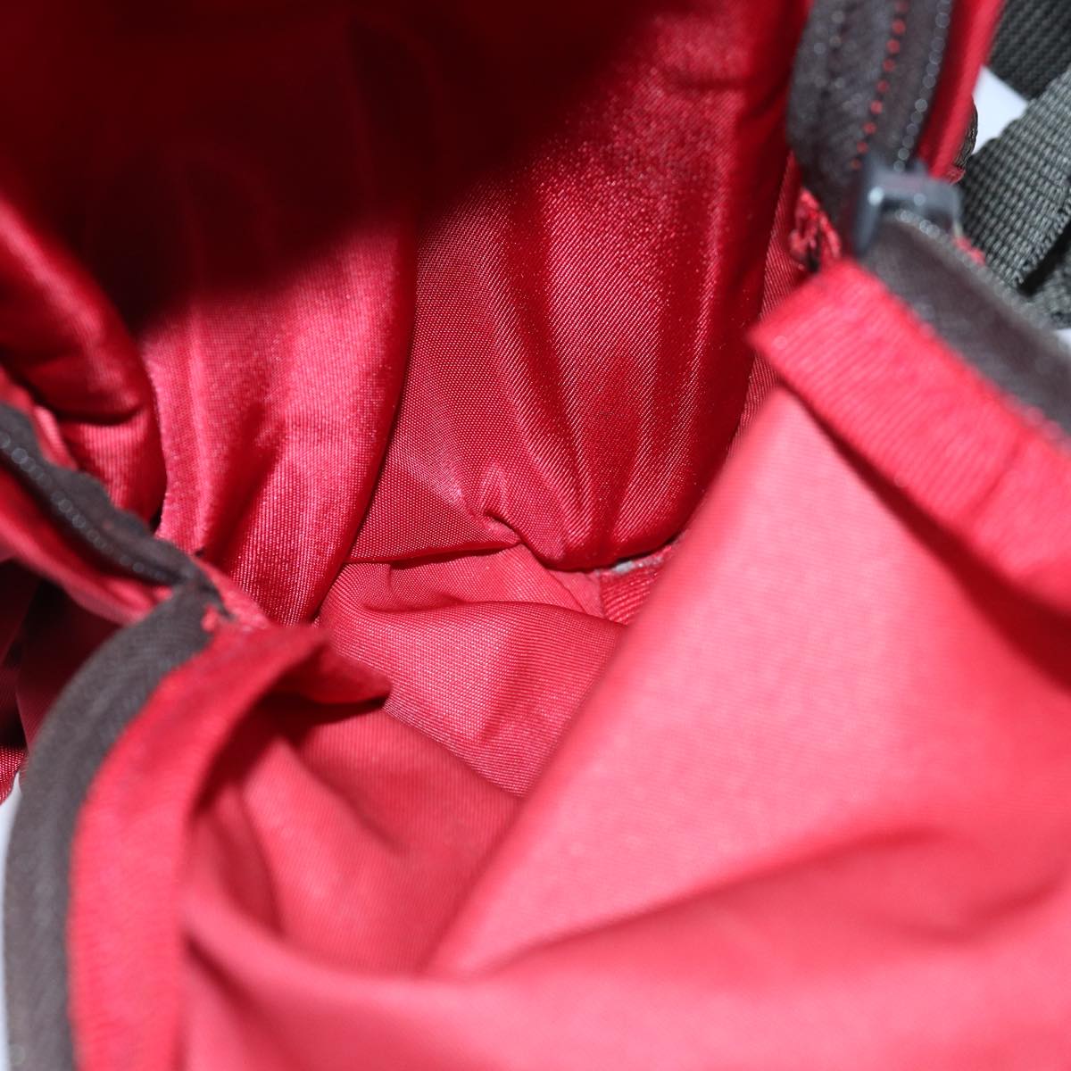 PRADA Backpack Nylon Red Auth ar12280