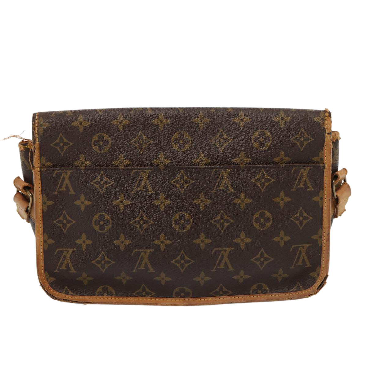 LOUIS VUITTON Monogram Gibeciere MM Shoulder Bag M42247 LV Auth ar12433