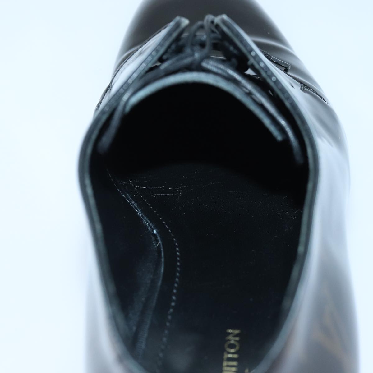 LOUIS VUITTON Monogram Richelieu Derby Shoes shoes Size 6 Brown LV Auth ar12448