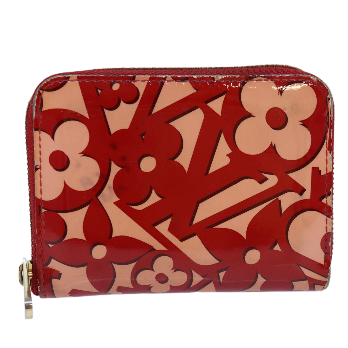 LOUIS VUITTON Vernis Suite Zippy Coin Purse Pomme D'amour M90131 LV Auth ar12460