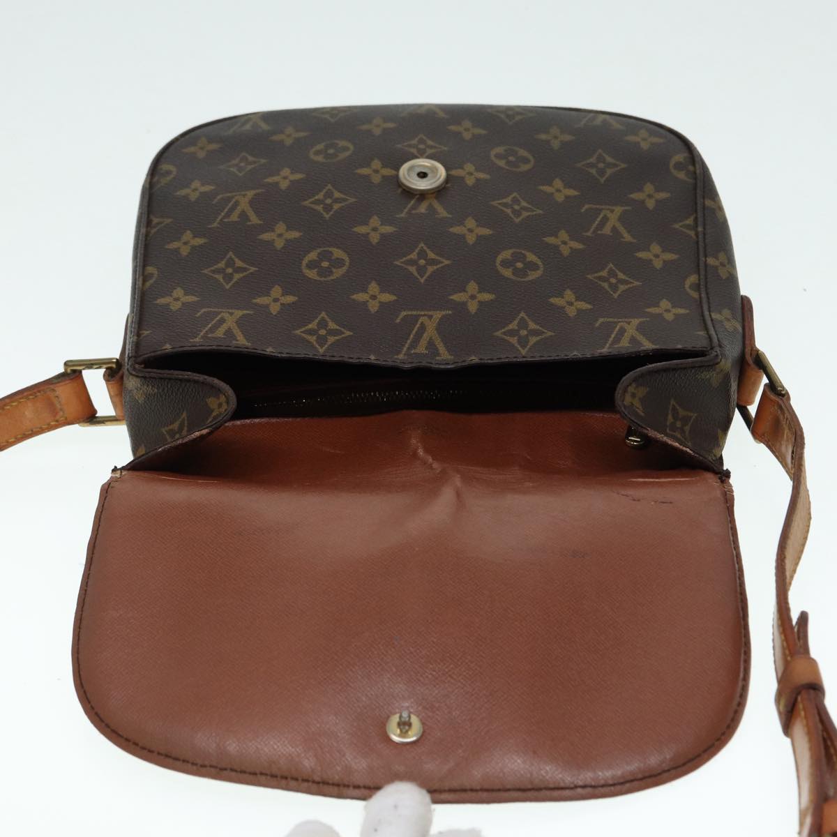 LOUIS VUITTON Monogram Saint Cloud GM Shoulder Bag M51242 LV Auth ar12474