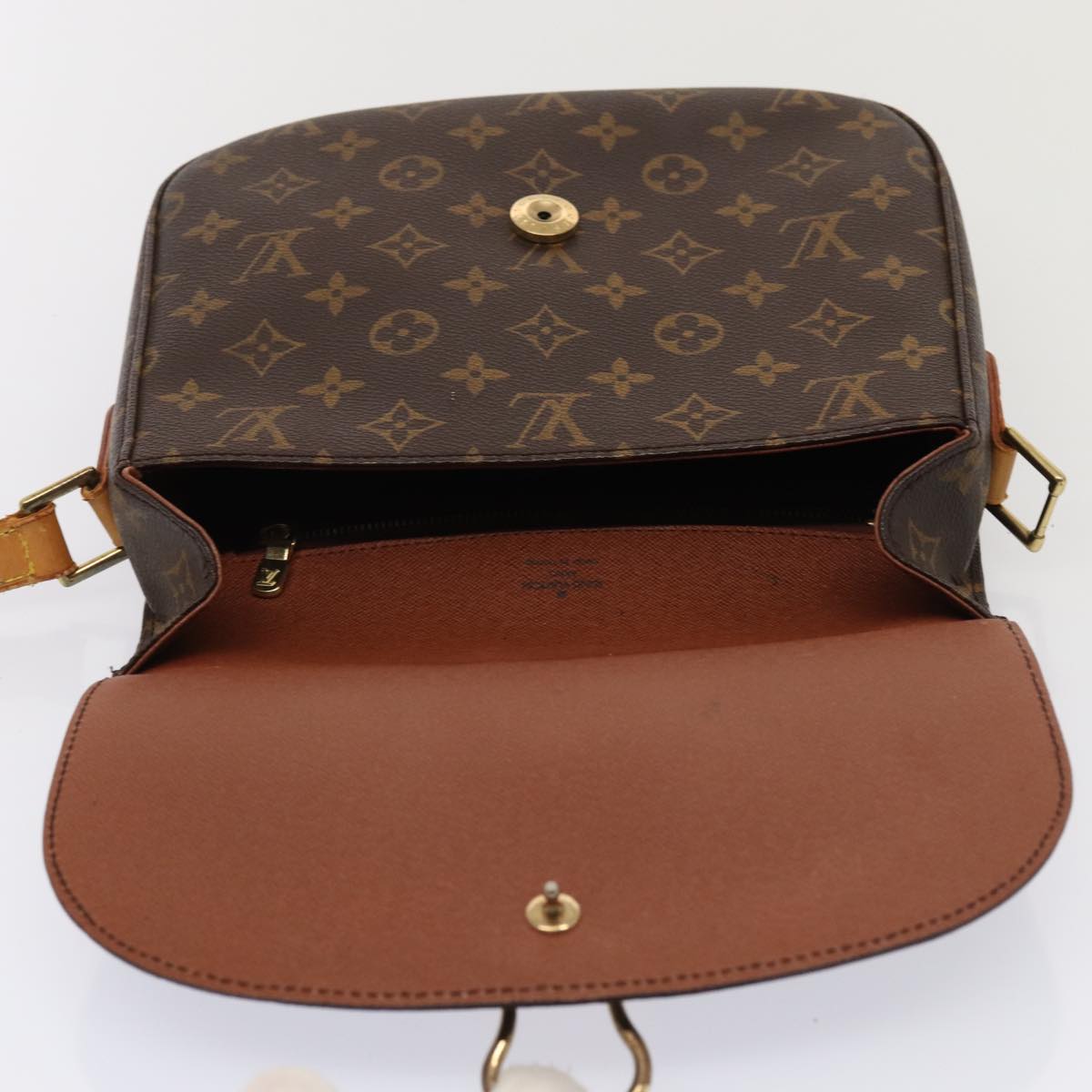 LOUIS VUITTON Monogram Saint Cloud GM Shoulder Bag M51242 LV Auth ar12477