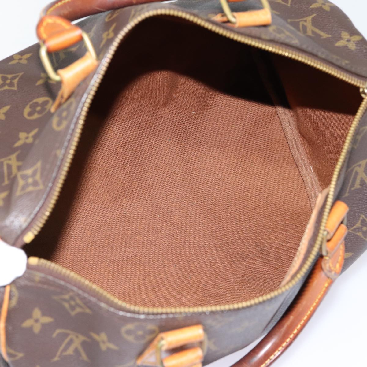 LOUIS VUITTON Monogram Speedy 30 Hand Bag M41526 LV Auth ar12514