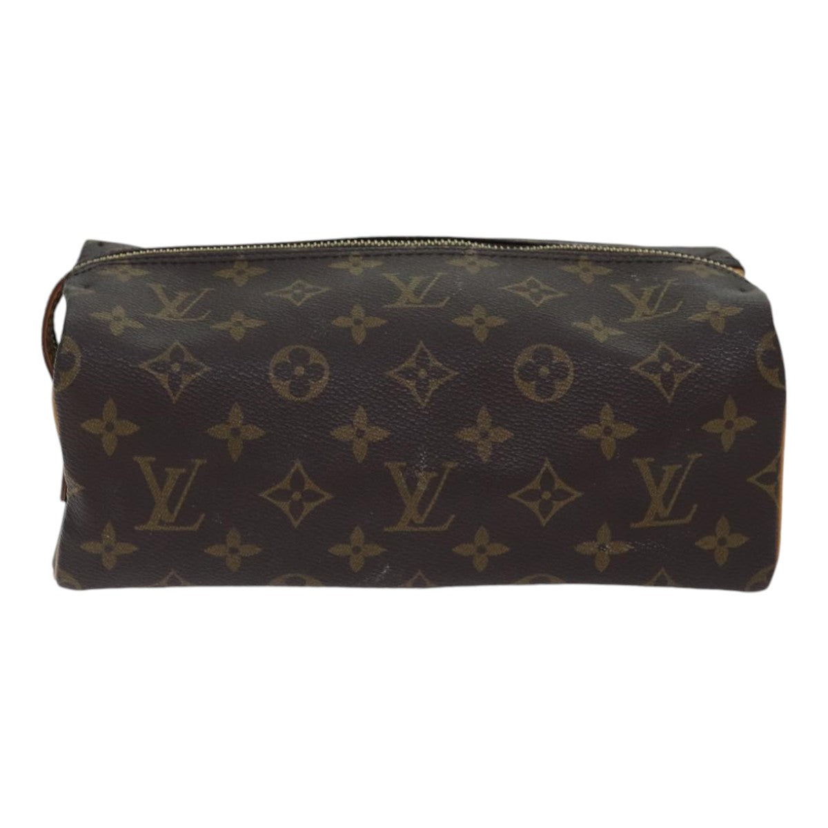 LOUIS VUITTON Monogram Trousse Patte Pression Cosmetic Pouch M47636 Auth ar12515