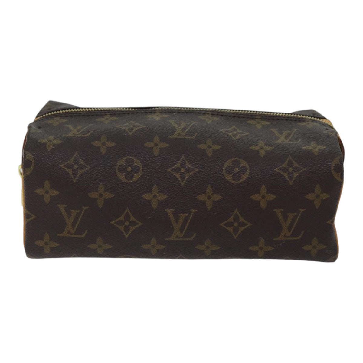 LOUIS VUITTON Monogram Trousse Patte Pression Cosmetic Pouch M47636 Auth ar12515