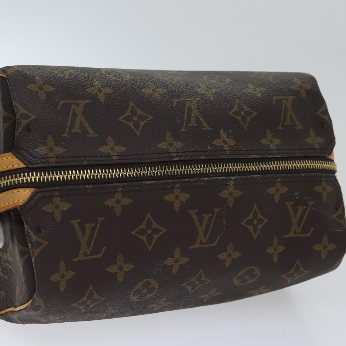 LOUIS VUITTON Monogram Trousse Patte Pression Cosmetic Pouch M47636 Auth ar12515