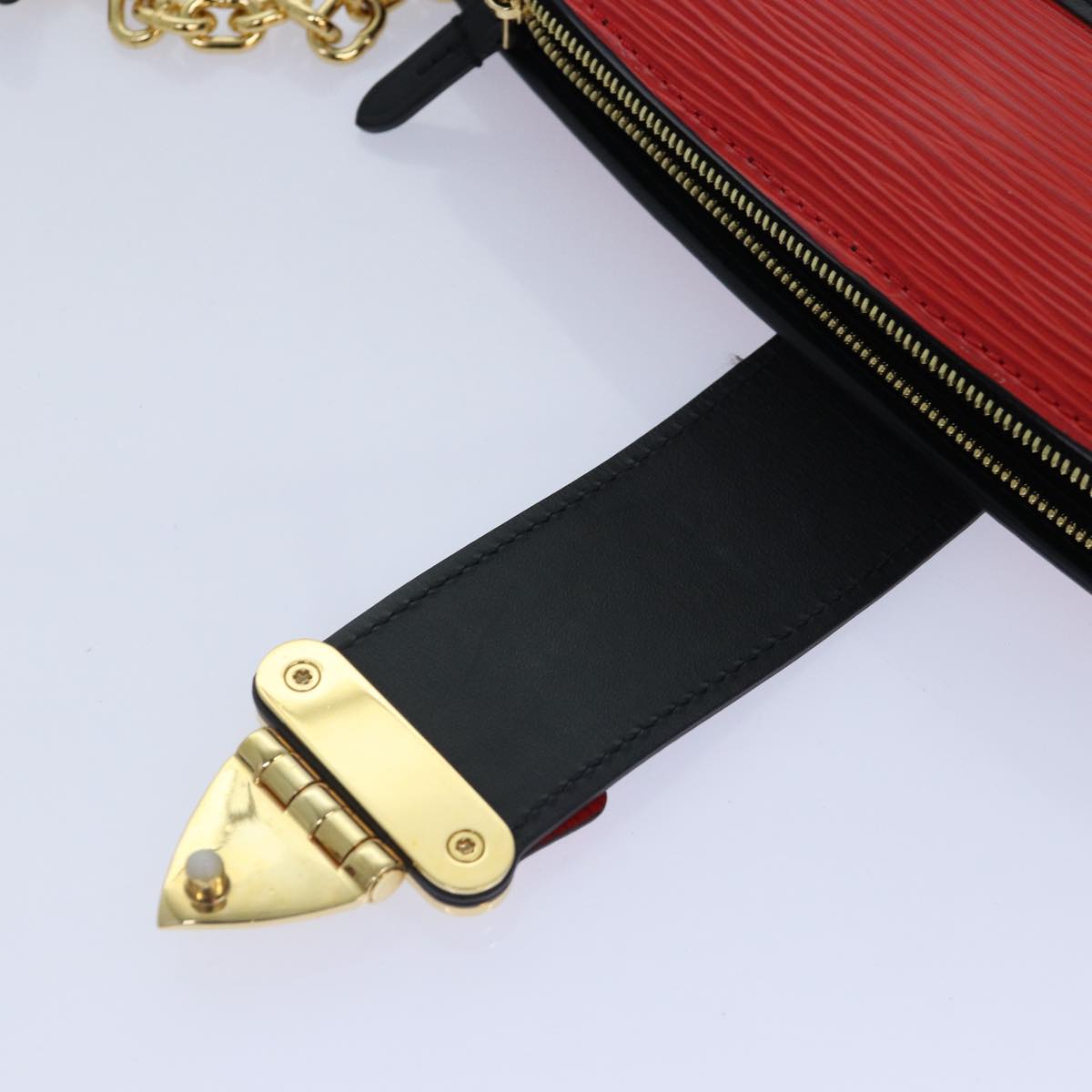 LOUIS VUITTON Epi Trunk Clutch Shoulder Bag Red Black M51697 LV Auth ar12517A