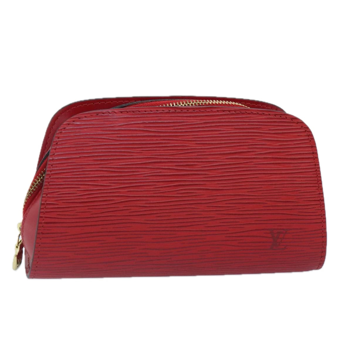 LOUIS VUITTON Epi Dauphine PM Pouch Castilian Red M48447 LV Auth ar12535