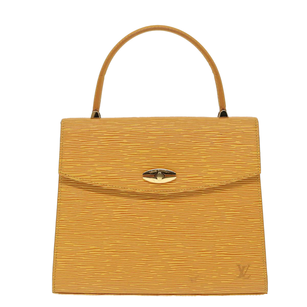 LOUIS VUITTON Epi Malesherbes Hand Bag Tassili Yellow Jonne M52379 Auth ar12544